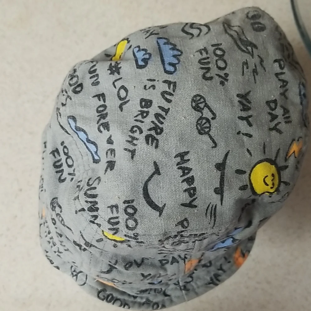 Gymboree Gray Hat with Playful Print